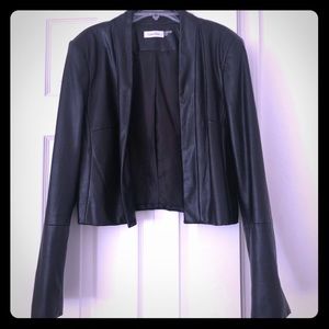 ♠️Calvin Klein Vegan-Leather Blazer♠️